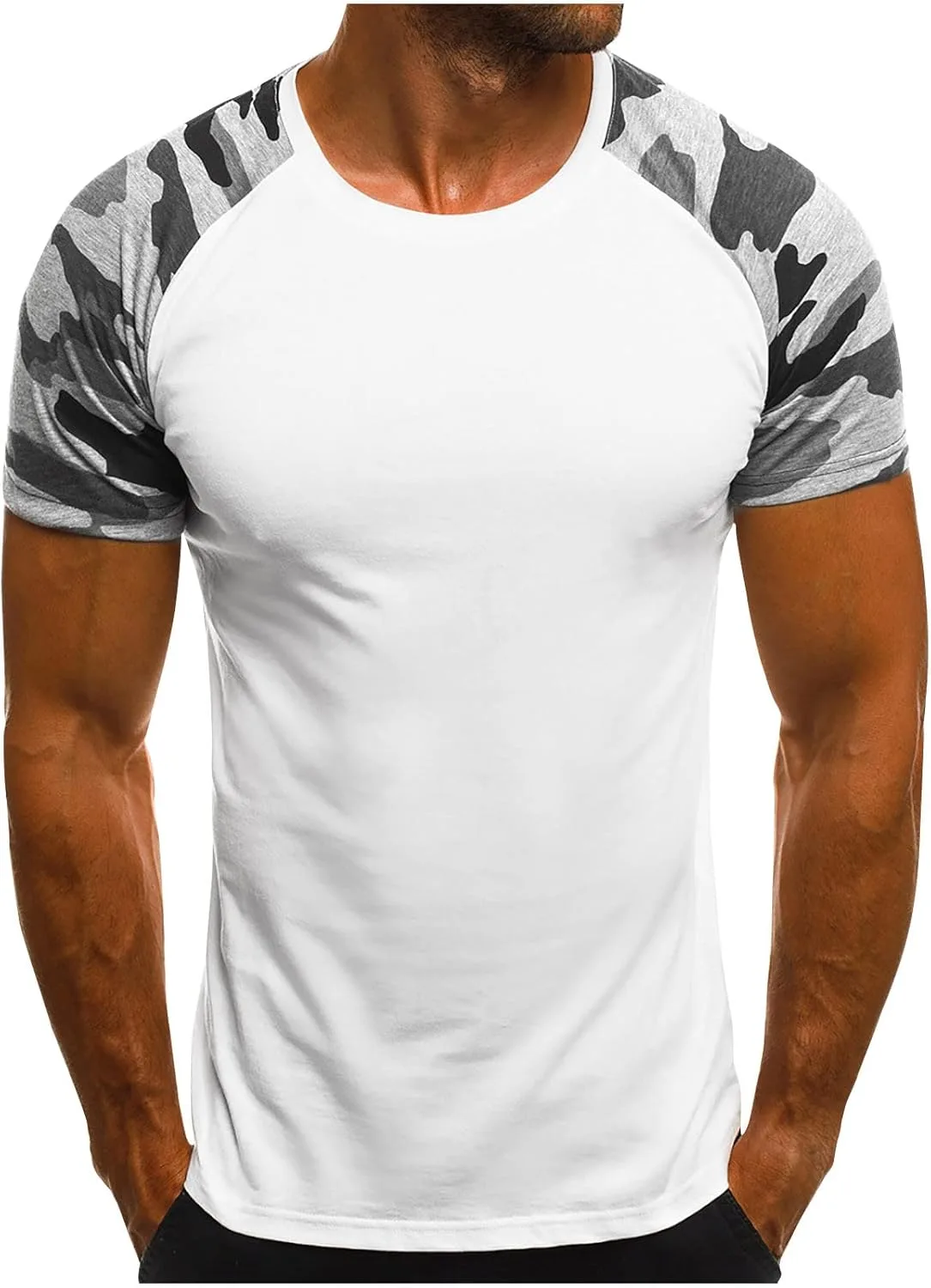 

Футболка Muscularfit мужская Casual Slim с камуфляжным принтом