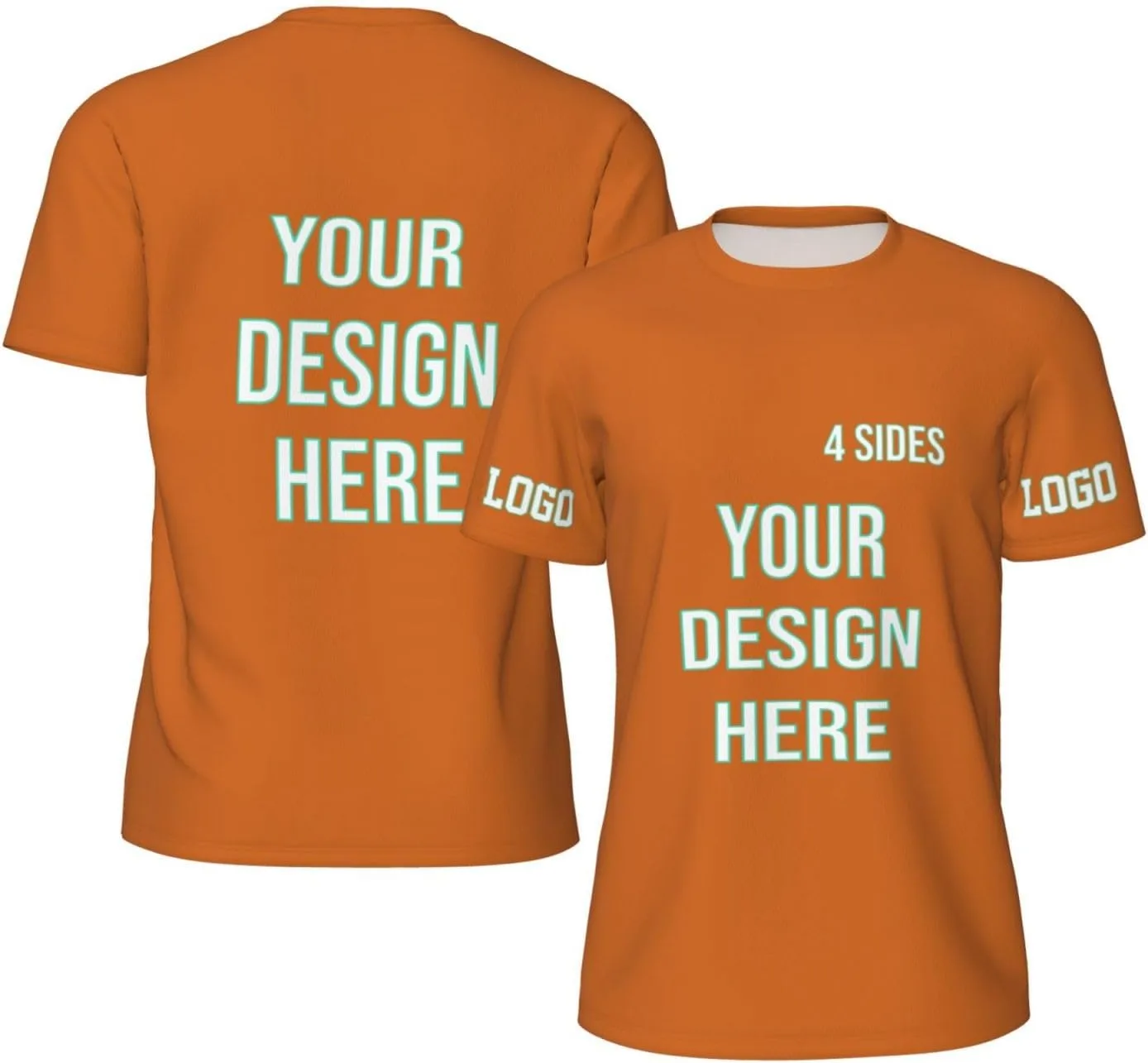 

Футболка с принтом спереди и сзади