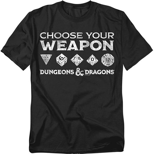 

Футболка Big & Tall с принтом Dungeons and Dragons Choose Weapon Licensed Character