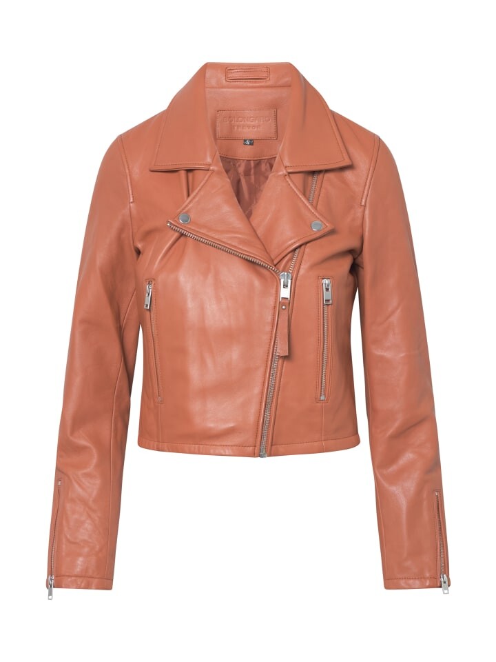 

Кожаная куртка Bolongaro Trevor Bikerjacke MINIMAL BIKER, цвет hazel