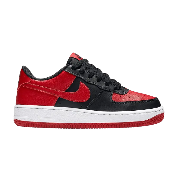 

Кроссовки Nike Air Force 1 GS 'Black Gym Red', черный
