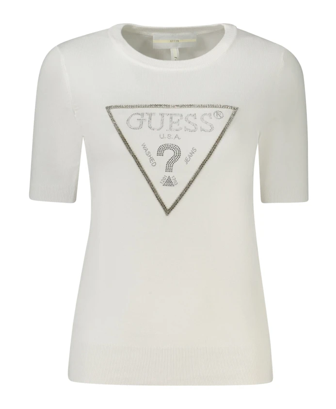 

Белая женская футболка с коротким рукавом Guess, белый