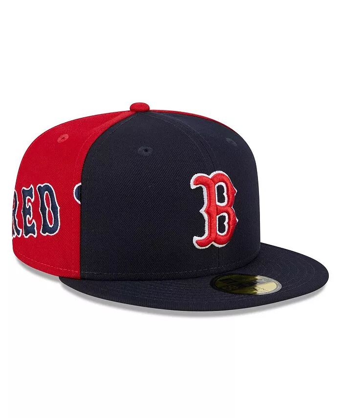 

Мужская темно-синяя/красная шляпа Boston Red Sox Gameday Sideswipe 59Fifty New Era, мультиколор