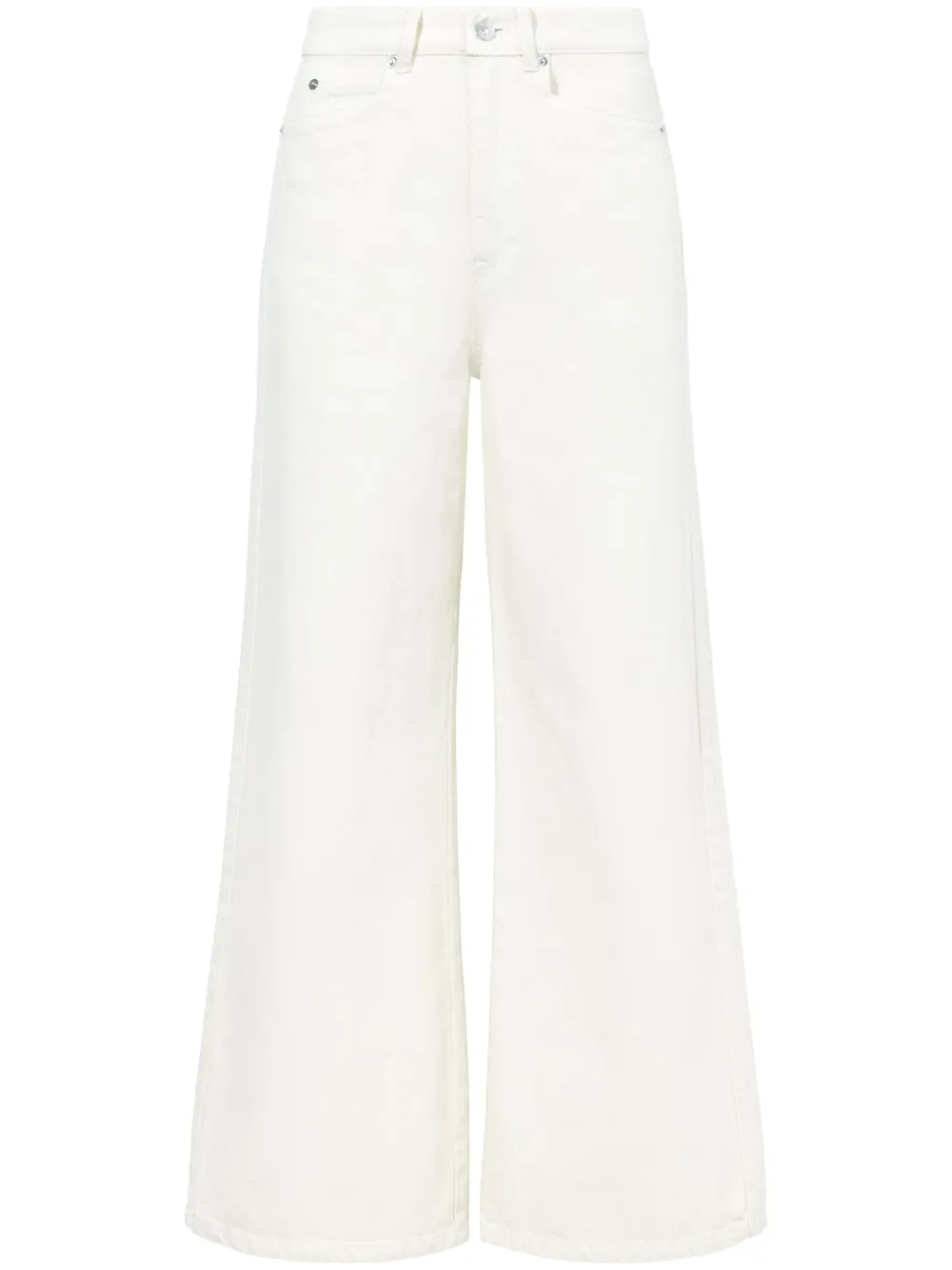 

Укороченные джинсы с нашивкой-логотипом Proenza Schouler White Label, белый