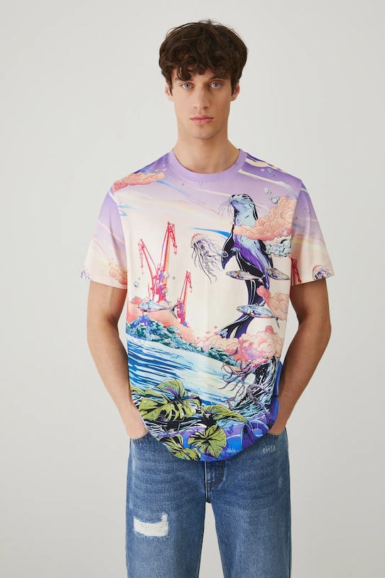 

Хлопковая футболка Medicine, мультиколор