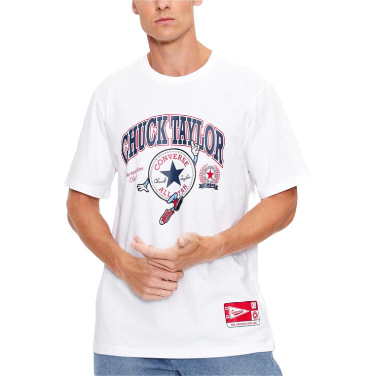 

Футболка Converse All Star Chucks Retro Collegiate мужская белая