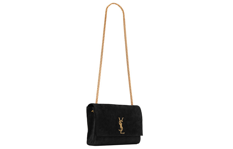 KATE Calfskin Lambskin With Suede Leather Crossbody Bag, Shoulder Bag Women's Black SAINT LAURENT, Set (Bag+Dust Bag) — фото 4