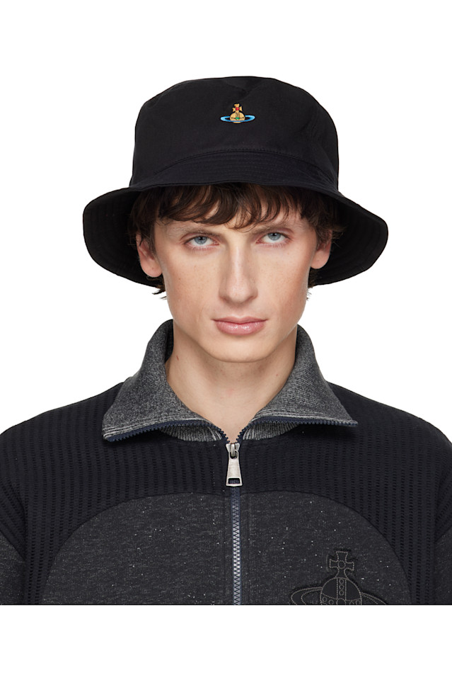 

Панама с вышитым логотипом Vivienne Westwood, черный