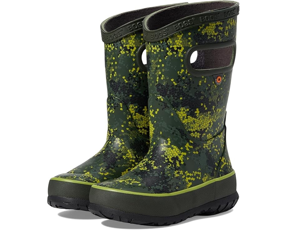 

Ботинки Bogs Kids Rain Boots Micro Camo, цвет Green Multi