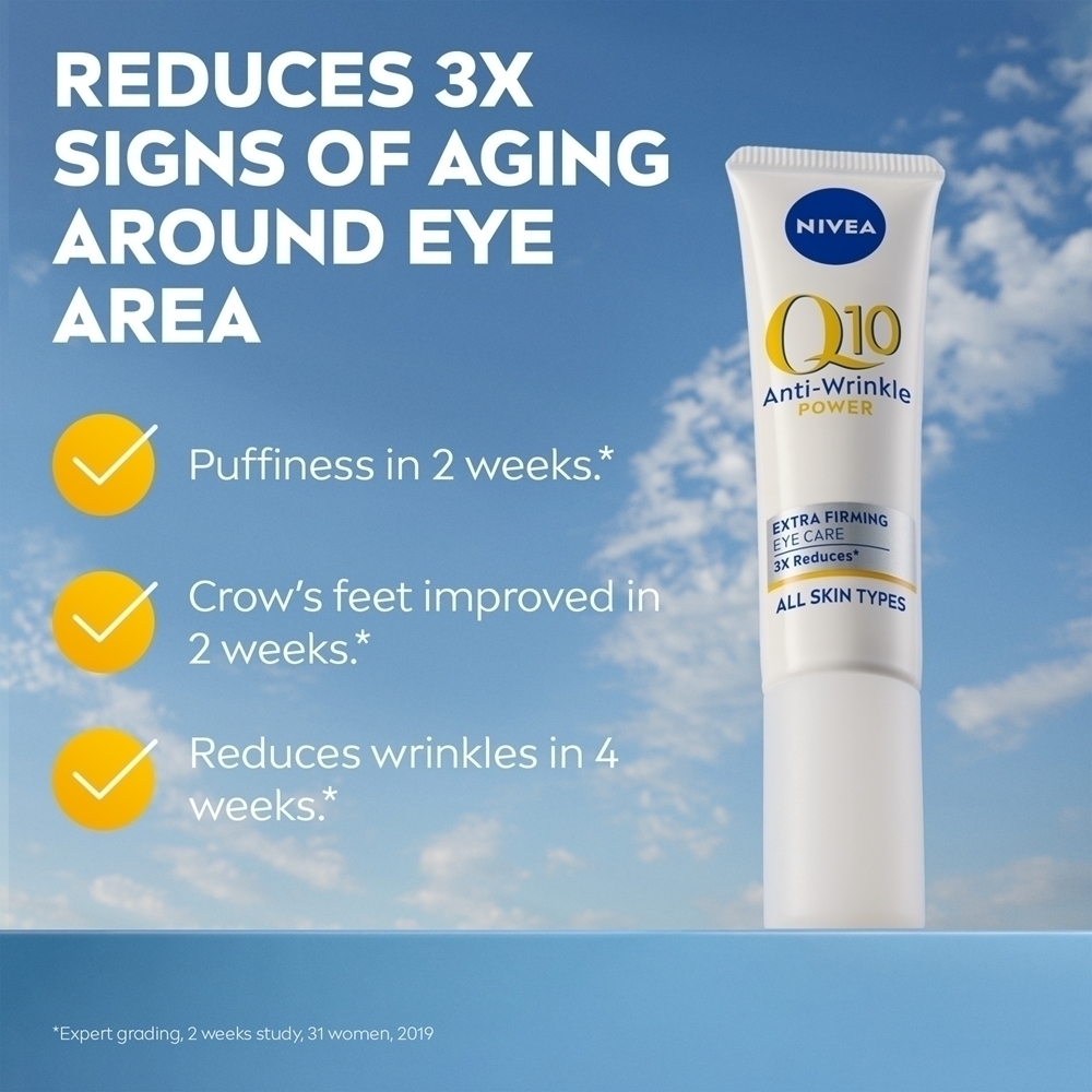 Укрепляющий крем для глаз с Q10 против морщин Nivea, 15 мл — фото 2