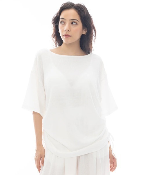 

Женская футболка BILLABONG с коротким рукавом, в полоску, из крепа, с сборками