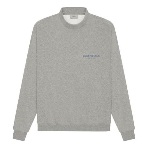 

Худи Fear of God Essentials SS21 Pullover Mockneck Dark Heather Oatmeal, бежевый