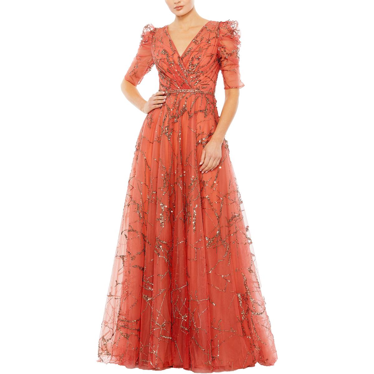 

Женское вечернее платье с декором Mac Duggal