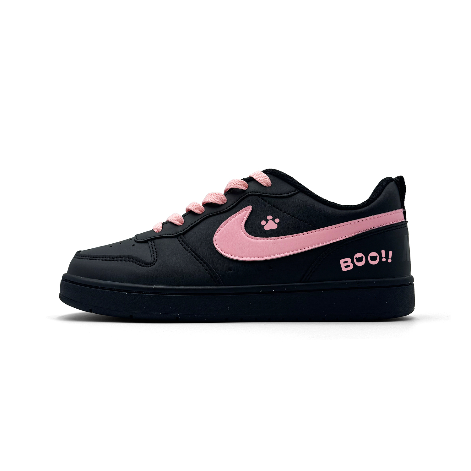 

Nike Кроссовки для скейтбординга Court Borough Explosion Bear Slip Resistant Abrasion Resistant Low top для детей черные Unisex
