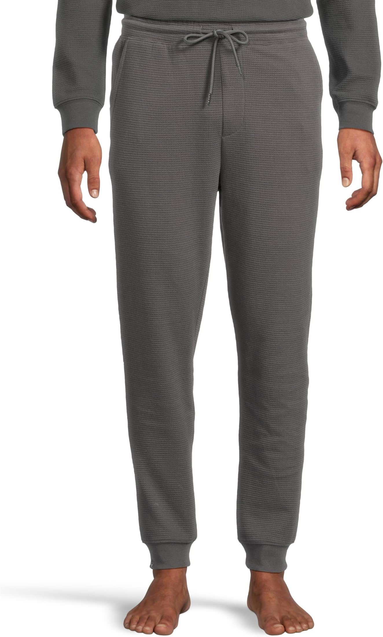 

Брюки Barefoot Dreams Malibu Collection Waffle Knit Joggers, Carbon