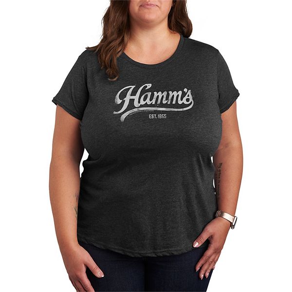 

Футболка с принтом Hamm's в стиле distressed, plus size Licensed Character, Heather Charcoal, Черный, Футболка с принтом Hamm's в стиле distressed, plus size Licensed Character, Heather Charcoal