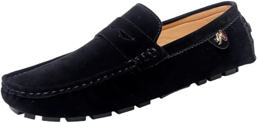 

Мужские мокасины Penny Loafer, водительские туфли, удобные нескользящие слипоны, мужская обувь на все сезоны Hhhchpm, черный