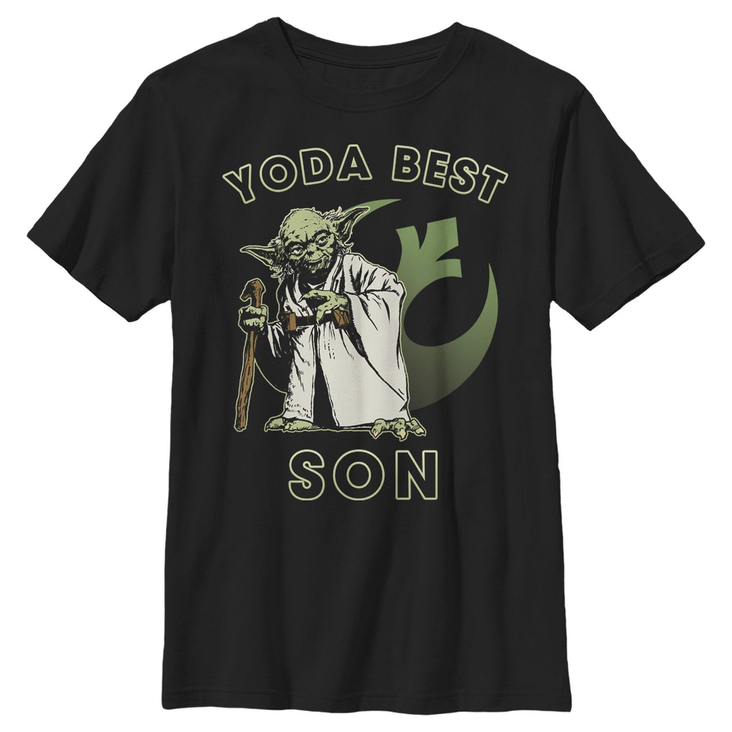 

Футболка с логотипом Rebel Star Wars Yoda Best Son для мальчиков 8–20 лет Star Wars