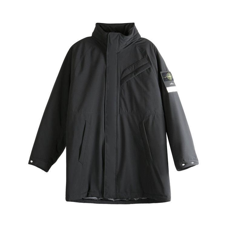 

Пальто Stone Island Classic High Neck Long Coat, Black