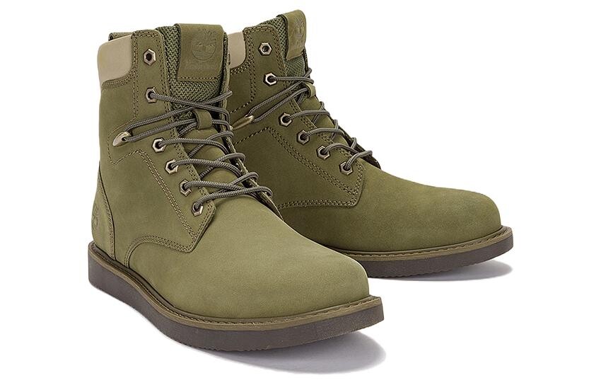 Мужские уличные ботинки Timberland на плоской подошве, хаки — фото 3