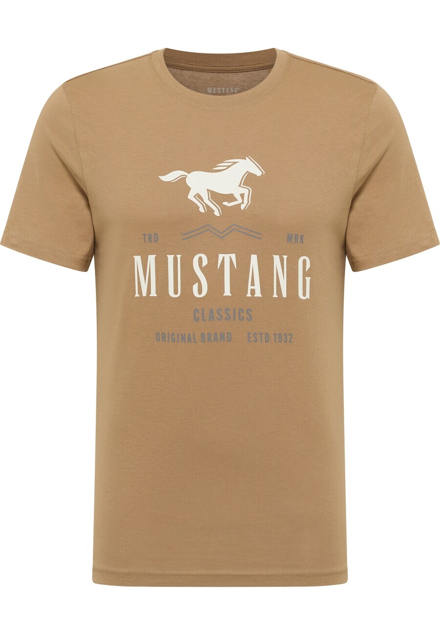 

Классическая футболка MUSTANG Shirt, коричневый