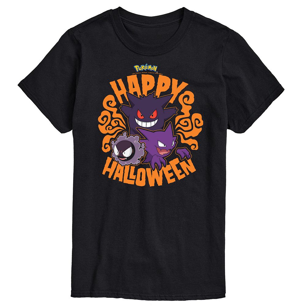 

Мужская футболка с рисунком Pokemon Halloween Spirit Licensed Character, черный