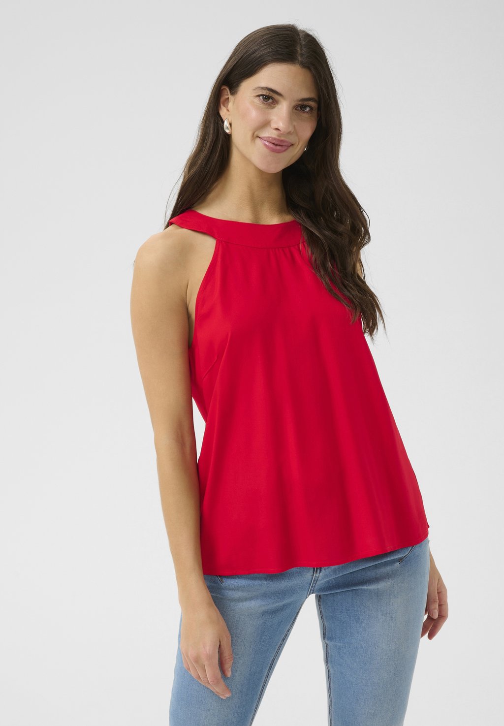 

Топ TIAH - Blouse Cream, красный