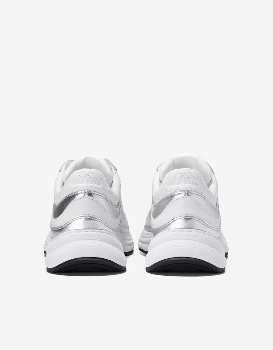 Женские кожаные кроссовки, выполненные из кожи и дышащей сетки Cole Haan, белый — фото 2