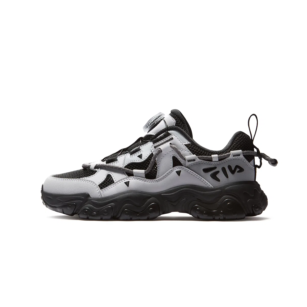 Кроссовки Fluid 5 Low Top Running Shoes Black Gray Kids' FILA KIDS