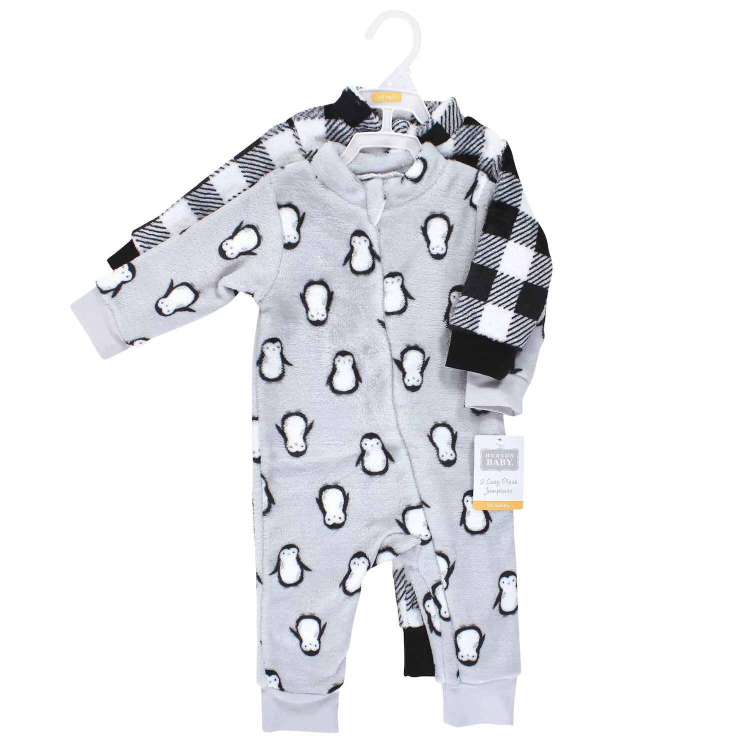 

Плюшевые комбинезоны Hudson Baby Infant Boy Penguin Hudson Baby, серый