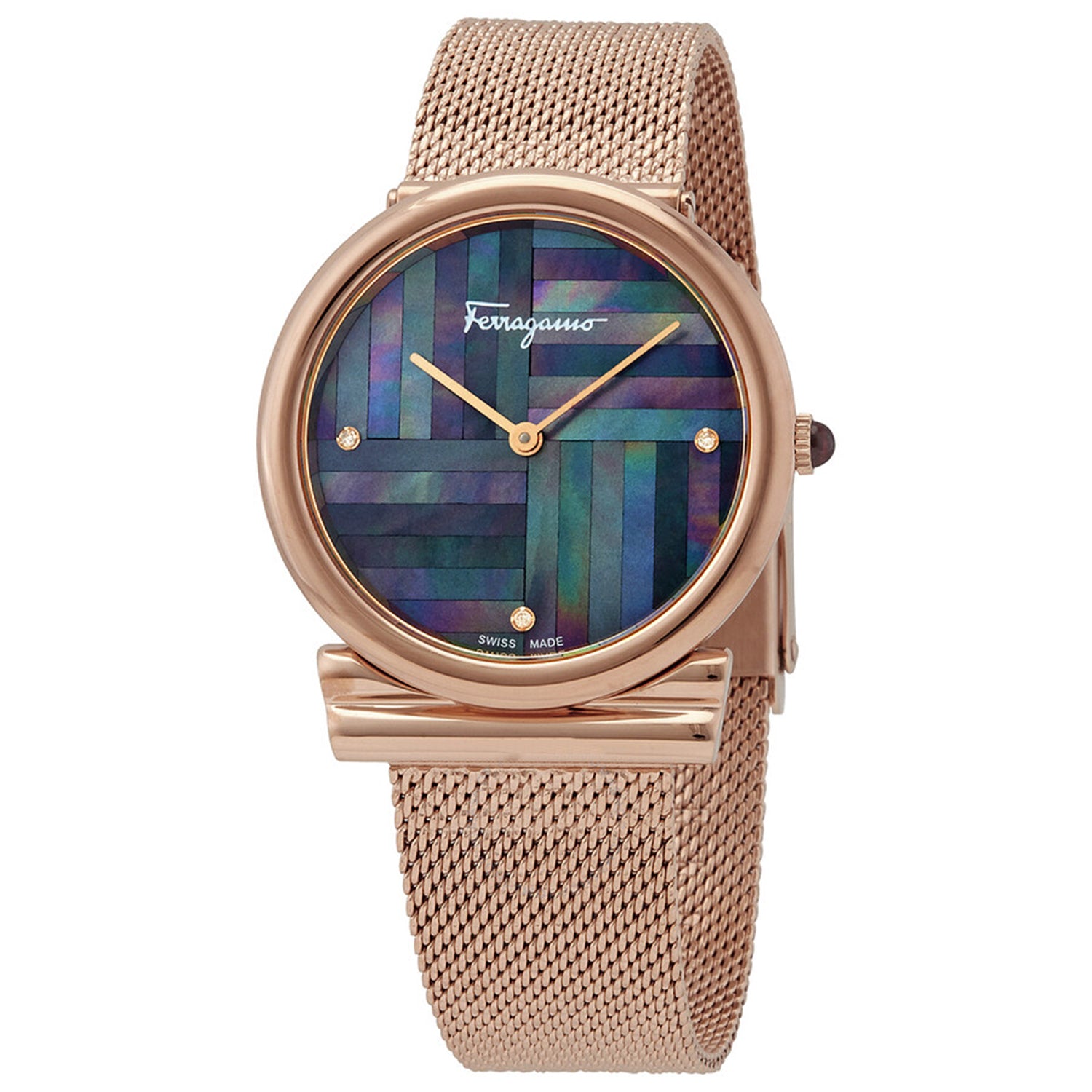 

Женские часы Salvatore Ferragamo Gancini Slim с перламутровым циферблатом, цвет mother of pearl