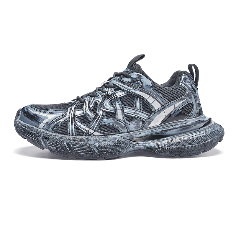 

Doraemon Дораэмон Низкие массивные кроссовки унисекс Space Silver на шнуровке, цвет Space Silver (Lace-Up)