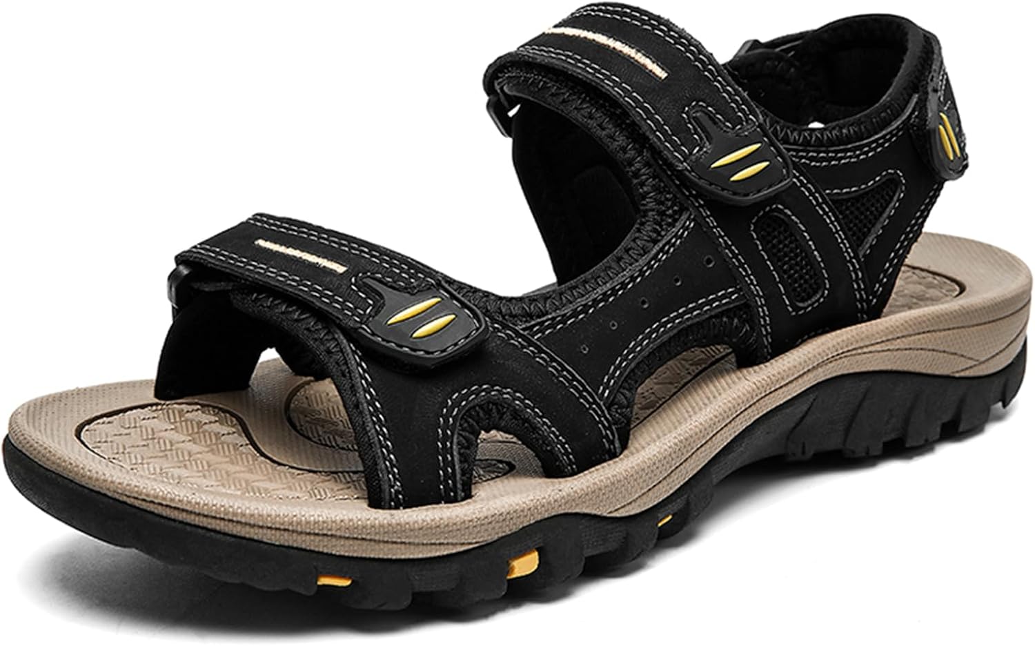 

Мужские сандалии CHUUMEE для походов, пляжа и спорта, с поддержкой свода стопы, летние сандалии, черный