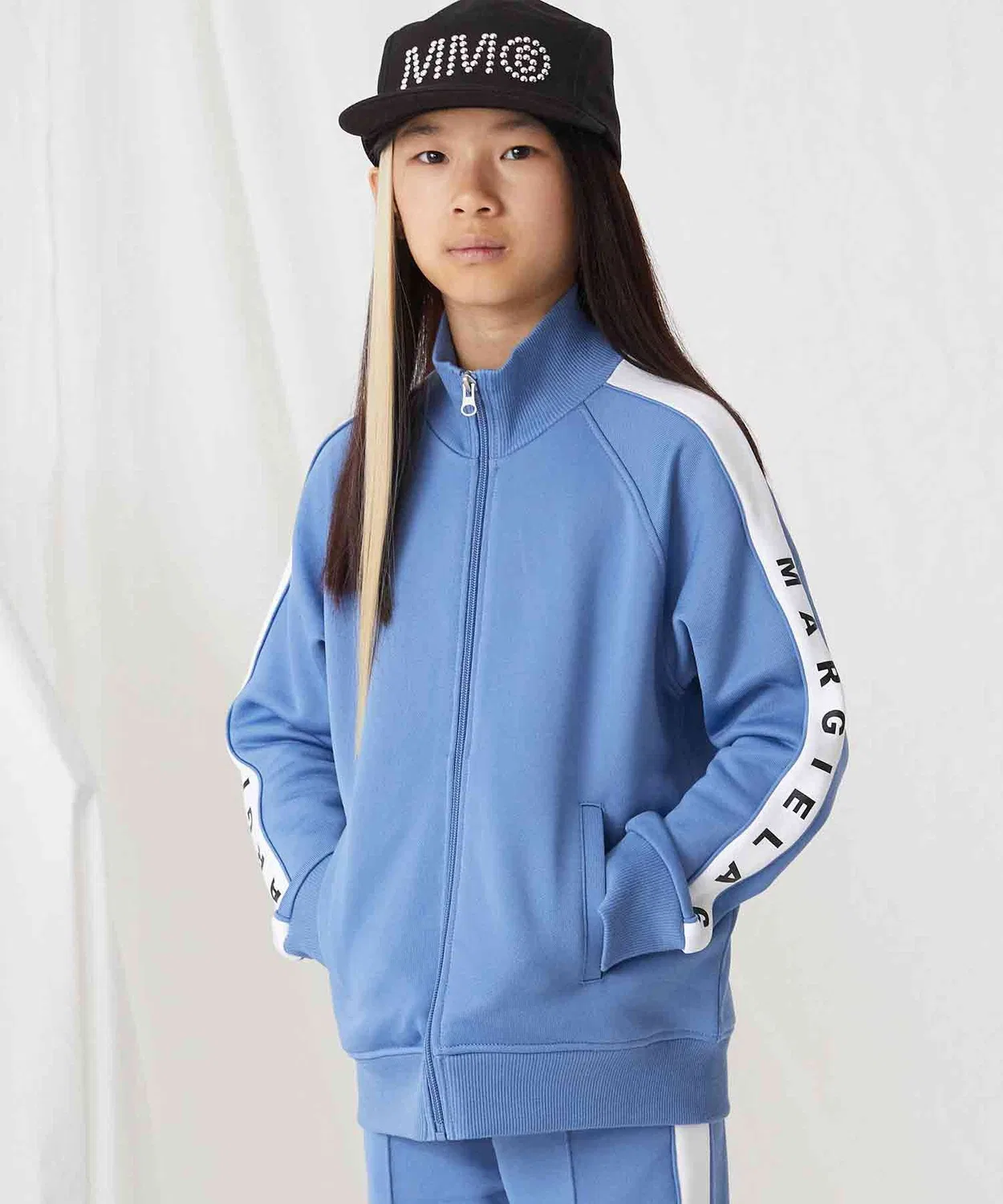 Куртка-бомбер MM6 Maison Margiela синяя