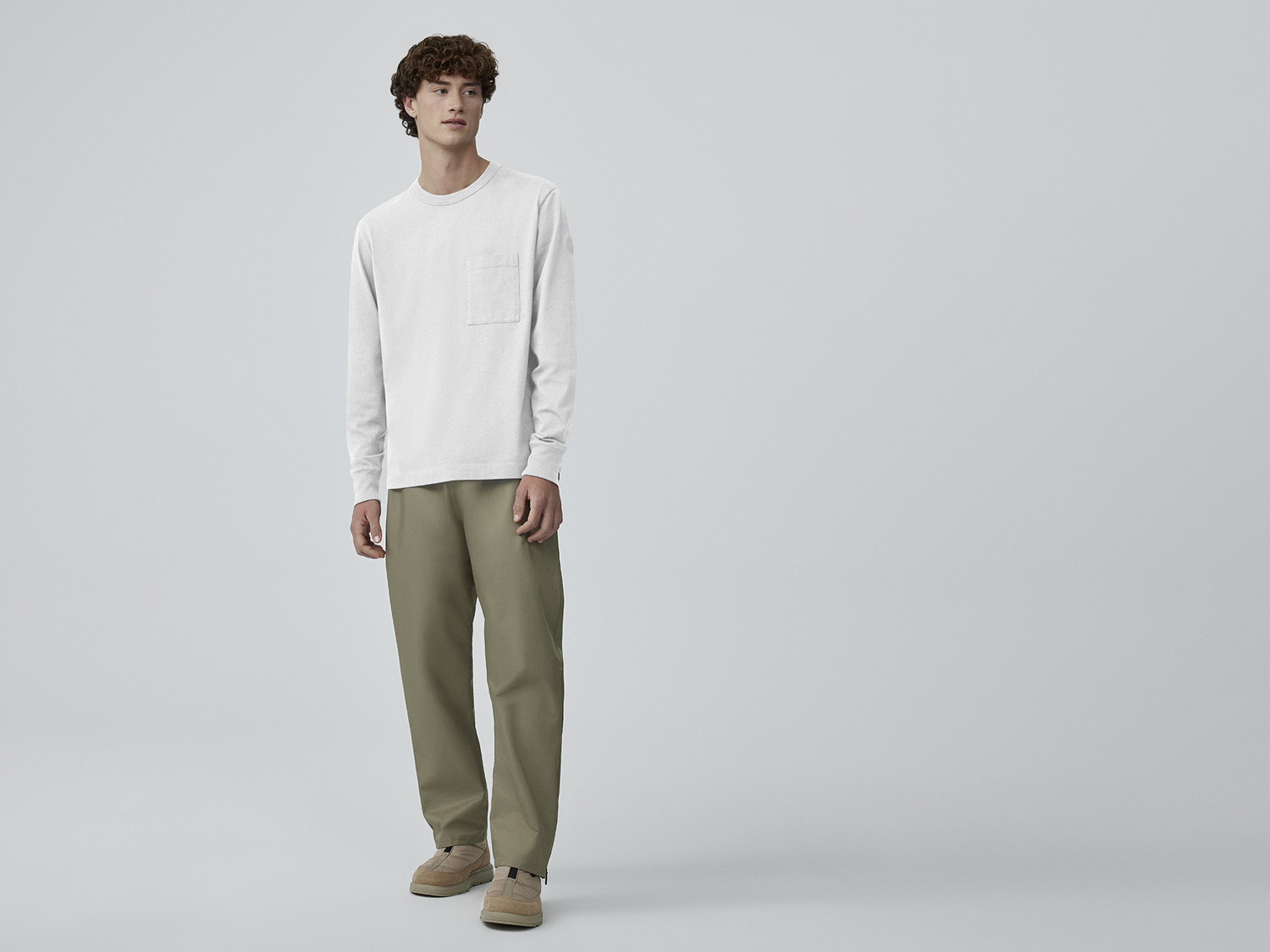 

Футболка Canada Goose Gladstone Long Sleeve T-Shirt, белый