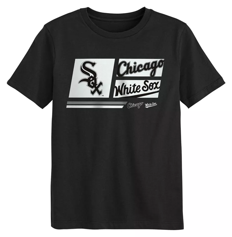 

Одежда для команды MLB Little Kids' Chicago White Sox, черная футболка Multi Hit MLB Team Apparel