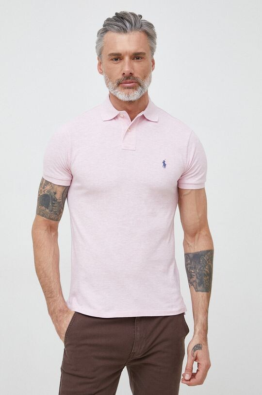 

Хлопковое поло Polo Ralph Lauren, розовый