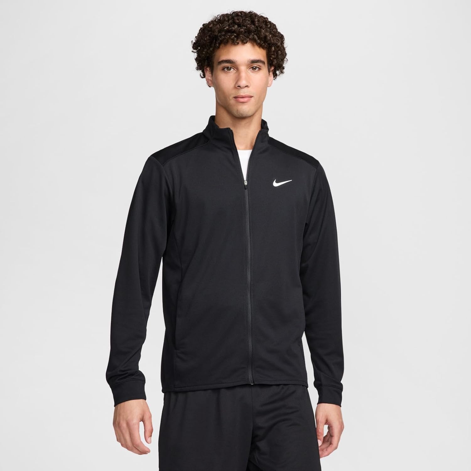 Мужская трикотажная куртка Nike M NK Df Totality (1 шт.), Black/White — фото 2