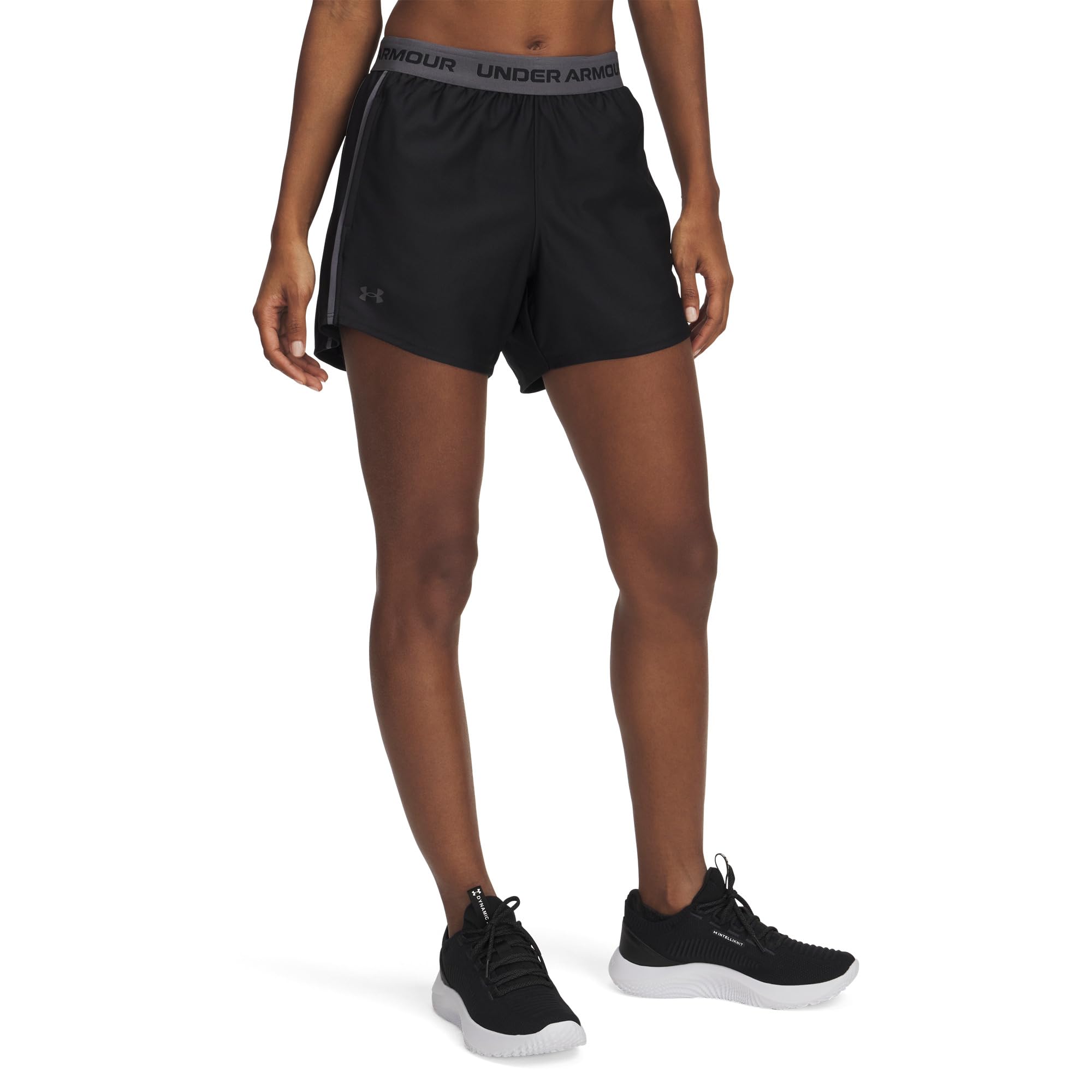

Шорты Under Armour Tech Play Up 5 Inch Shorts, цвет Black/Castlerock