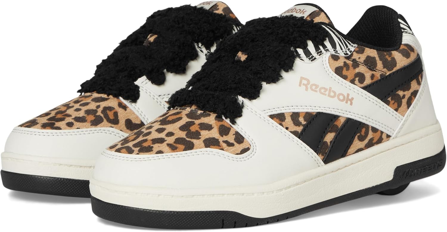 

Кроссовки Heelys унисекс детские Reebok Bb4500 Low, черный/коричневый/кремовый