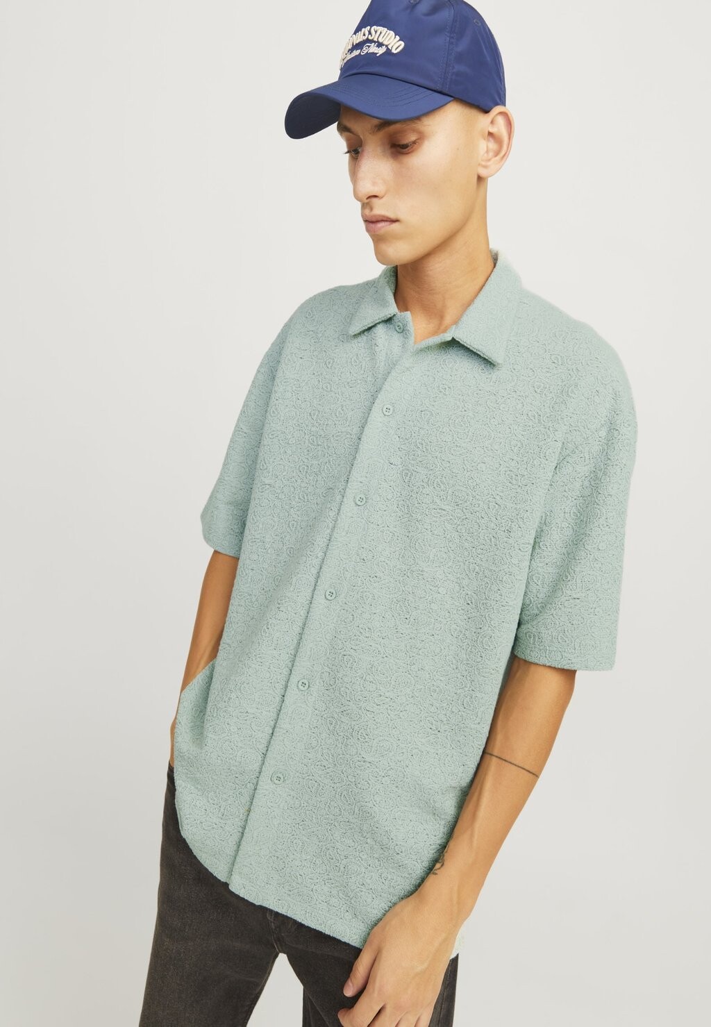 

Рубашка JORTUCK Jack & Jones, серый