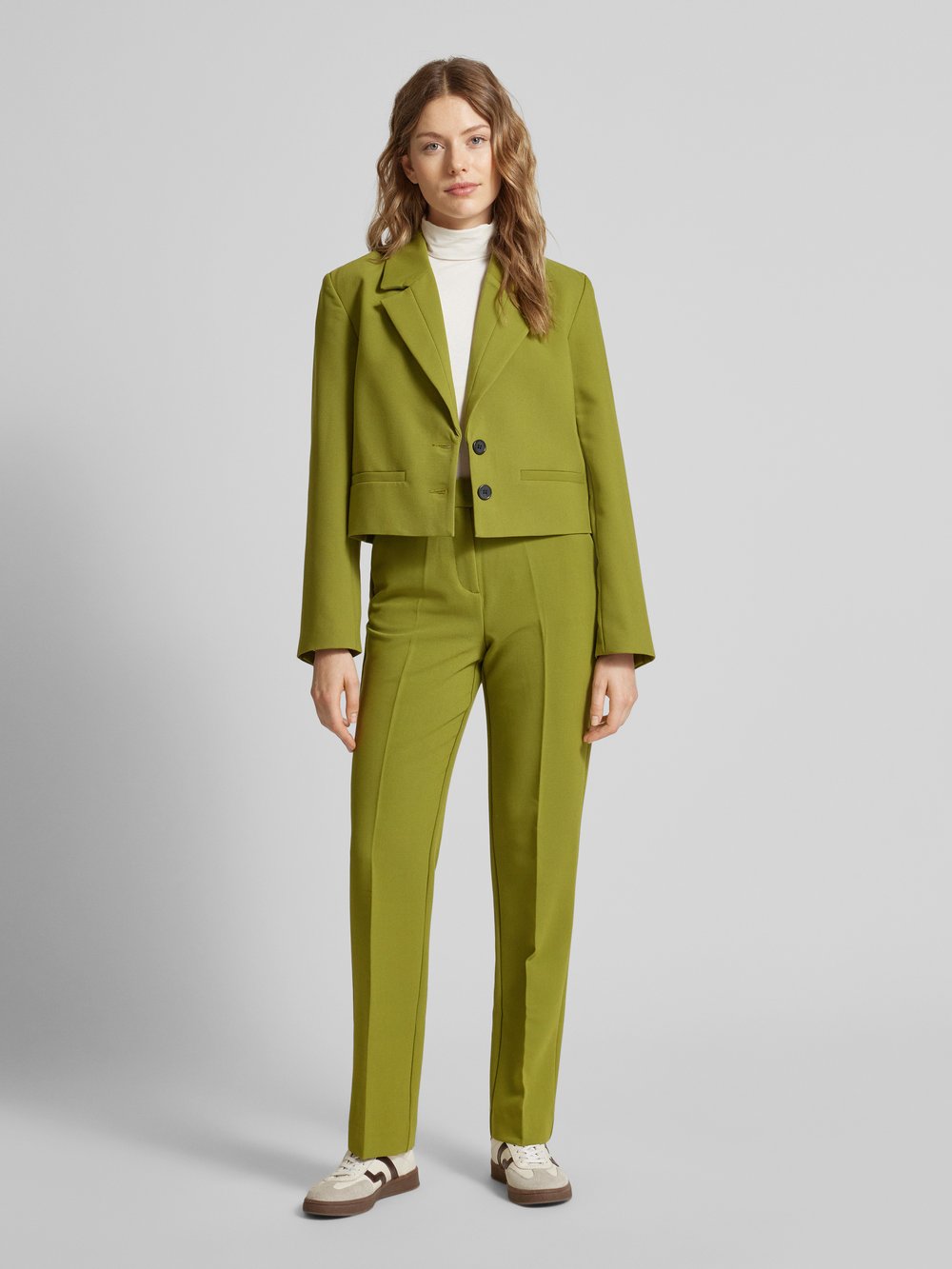 

Брюки прямого кроя со стрелками, модель «Denoa» B.Young, зеленый