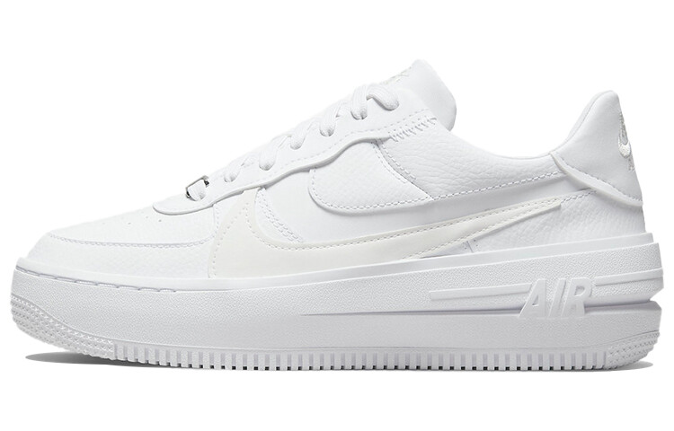 Nike Air Force 1 PLT.AF.ORM тройной белый (женские)