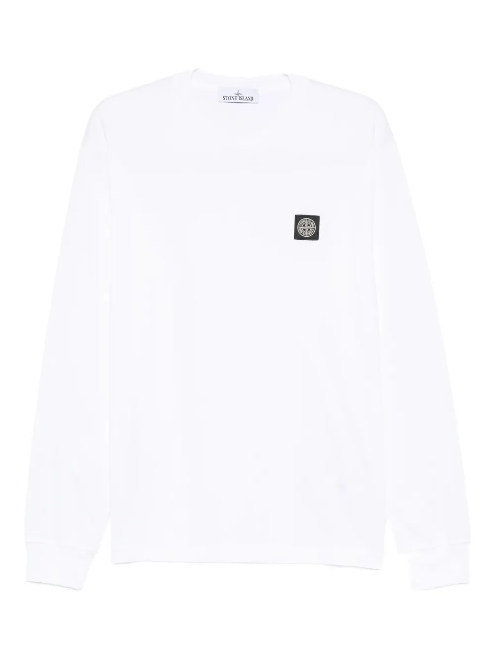 

Лонгслив с нашивкой-логотипом Stone Island, белый