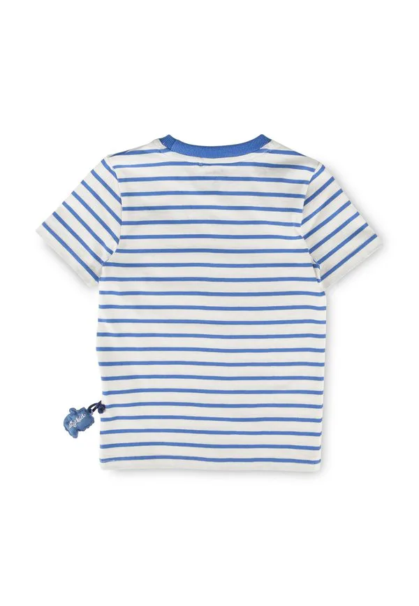 Футболка с принтом tiger & löwe Sigikid, Weiß-Blau Gestreift — фото 2