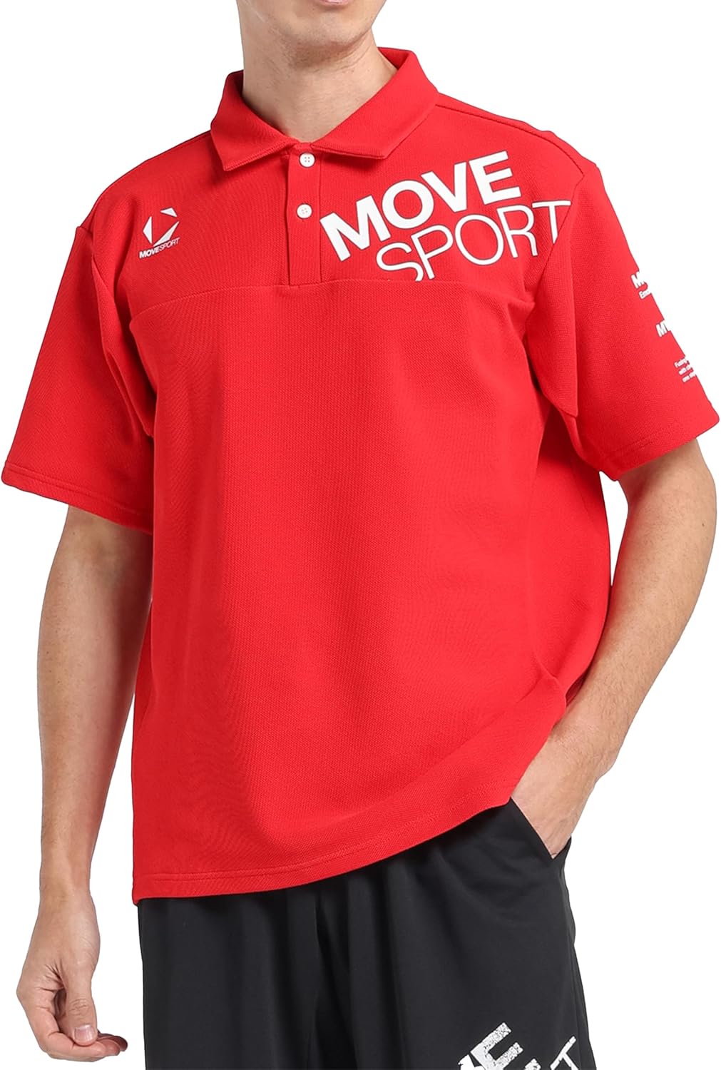 

Мужская поло-рубашка Move Sports с коротким рукавом и солнцезащитным кремом, охлаждающая функция, защита от УФ-излучения, для бега и тренировок Movesport