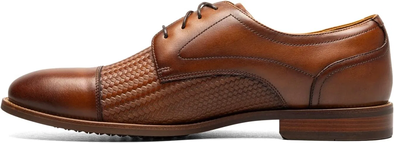 Мужские оксфордские туфли Florsheim Rucci Weave с эффектом массивности, коньячный — фото 4