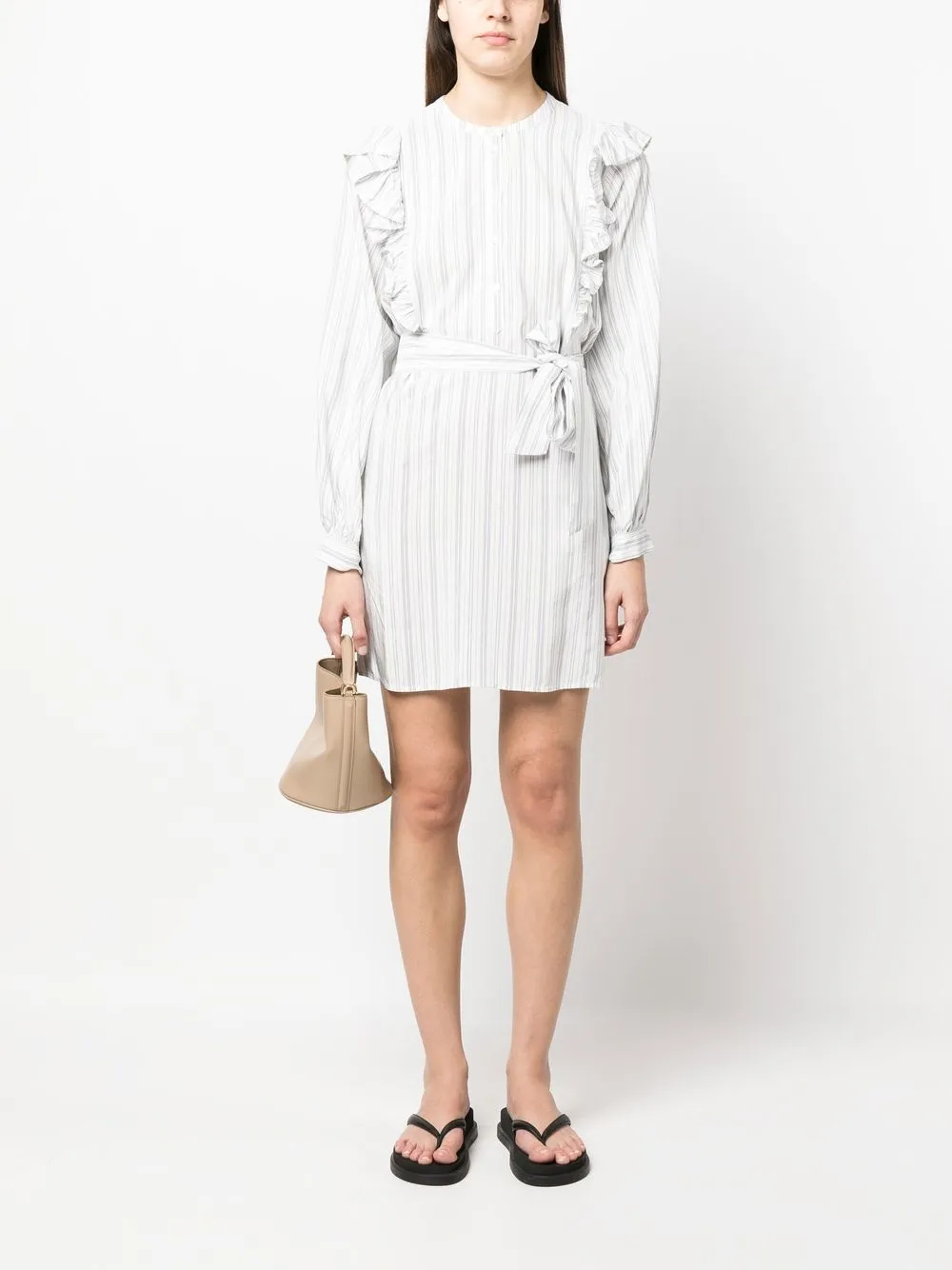 Короткое платье с оборками Tommy Hilfiger, белый — фото 2