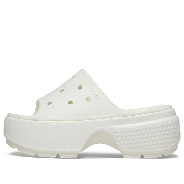 Тапочки stomp slides 'white' Crocs, белый