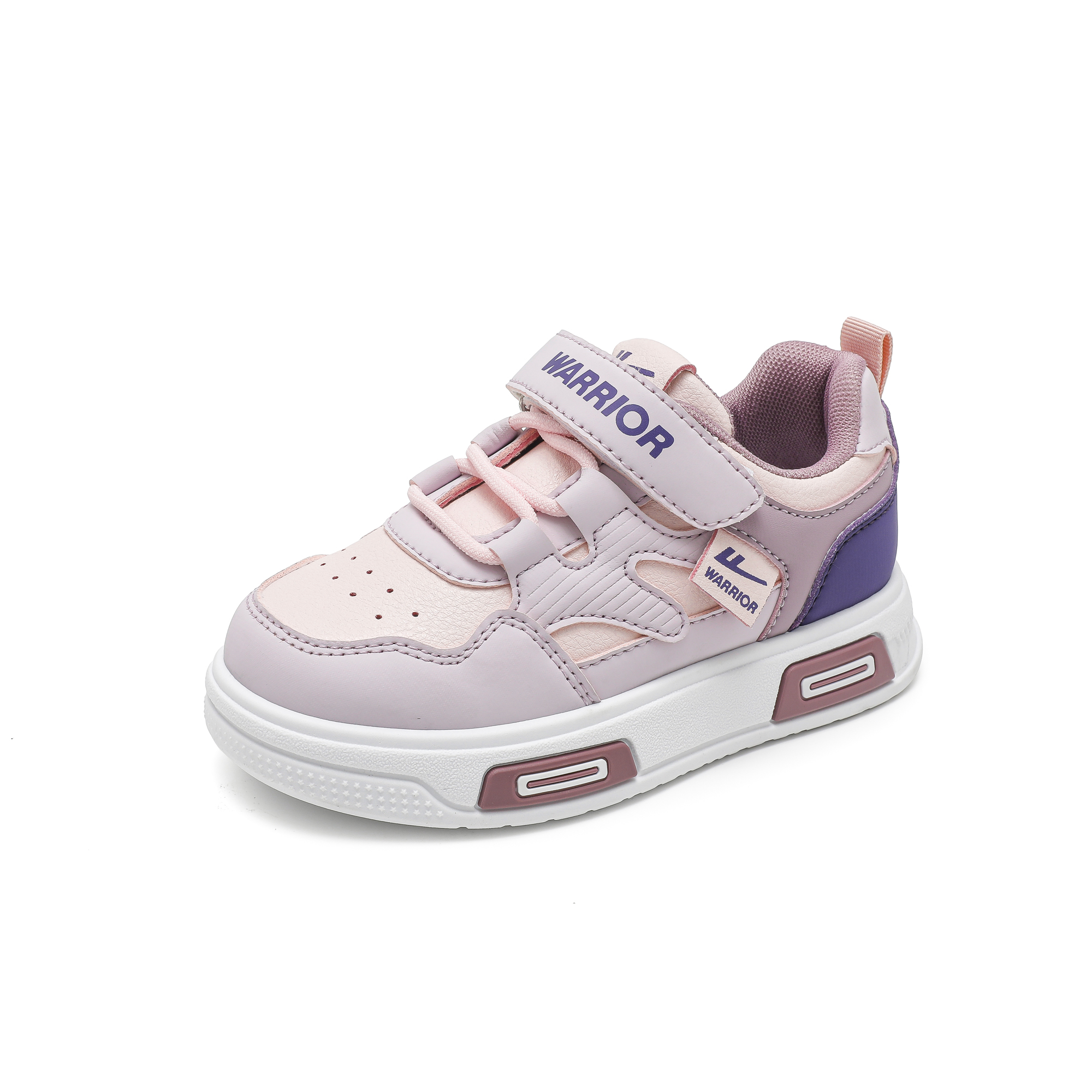 

Детские кроссовки для скейтбординга Girls' Lightweight Cushioning Slip Resistant Anti Kick Low top WARRIOR, розовый/фиолетовый/cameo коричневый